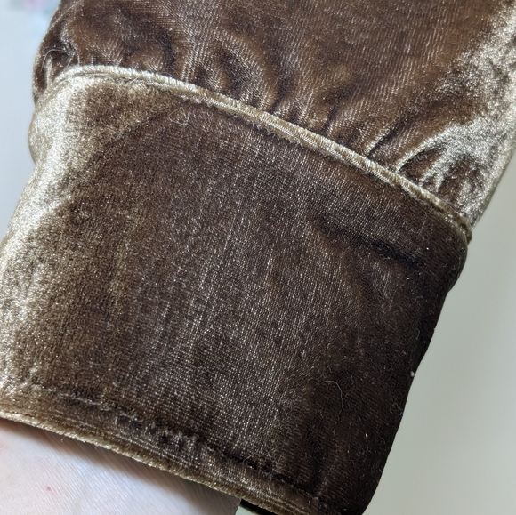 Vintage Selene Velvet Jacket 3X Brown Embellished Trim Belted Boho Statement - Picture 7 of 10